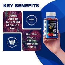 Vitamatic Sugar Free Melatonin 60 Mg - 60 Gummies - 天然草莓風味 - 查看 5
