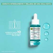 Garnier Skin Active sérum hidratante rellenador con aloe vera + ácido hialurónico + glicerina Aloe Hialurónico dosificador 30 ml  ✅ Entrega de 1-3 días - 30 ml - Ver 4