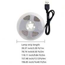 LQHZMYY 1pc USB LED Light Strip, Warm White LED Strip, Self-Adhesive, Suitable For TV Backlight And Home Decor, Night Light, Decorative Light, Lighting, USB Interface, 5V Voltage, USB Lighting, Computer Accessory, Sewing Machine Light Strip - Multicolor - View 9