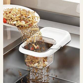 سلة منقي بالشفط لبقايا الطعام في المطبخ، سلة تصريف مرتقية بكوب شفط، رف تخزين الإسفنج والصنابير، مستلزمات تنظيف المنزل والمطبخ والحفلات وتنظيف عيد الميلاد ورأس السنة