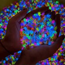 50/100/200 件 DIY 迷你小黄鸭，发光迷你树脂小黄鸭，迷你玩具，黑暗中发光的小动物，适合节日礼物、袜子礼物、派对礼物、恶作剧游戏、景观花园 - 彩色 - 查看 2