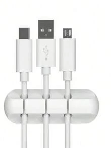 Phone Charging Organizer, Wire Clips Holder Desk, Data Earphone Binder Desktop Tidy Accessories