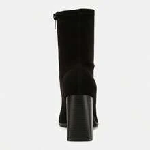 Candid High Ankle Flared Block Heel Boots - Black - View 5