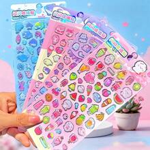 可爱的玻璃糖果贴纸，可用于 DIY 装饰、手机壳贴纸、卡通女孩手工装饰材料、透明手提包和行李箱装饰、可爱的动物贴纸、学校用品、规划师、家居装饰和其他 DIY 艺术贴纸