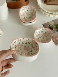 1 pieza Cuenco pequeño de cerámica para mojar, cuenco para salsa de vinagre para el hogar, plato de aperitivo, vajilla, plato, cuenco pequeño para aperitivos, cocina, hospitalidad, patio, plato, cuenco lindo