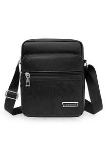 Premium Fashion Men's Sling Bag, Casual Printed Shoulder Bag, Small Coin Purse, Travel Holiday Gift, Men's Vacation Gift, Winter Outdoor Student Cycling Bag, Camping Shoulder Bag, Summer Back To School Shoulder Bag, Spring Study Supplies Wallet, College Backpack Valentine'S Day , Vintage - Multicolor - View 15