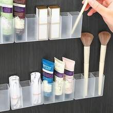 Wall-Mounted Cosmetic Storage Box - Lightweight Plastic Storage Box For Storing Lipsticks, Brushes, Eyebrow Pencils And Small Accessories - No Electricity Required