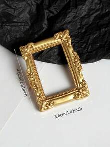 10个/1个复古奢华巴洛克风格树脂相框装饰，圣诞DIY童话娃娃屋迷你相框装饰，适合圣诞娃娃展示，送给家人和朋友的惊喜礼物，珠宝店景观配件