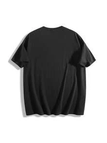 Men's Larger Edition Larger Size Casual 100 Cotton Black T-Shirt 180g Short Sleeve Plus 5XL 6XL SizeSorry Duck T-ShirtBreathable And Comfortable Tops Send Friends Holiday Gifts - Black - View 2