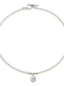 Tornozeleira Estrela Mar Pontos Luz Pedrinhas Zirconia Olho