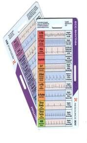 EKG Rhythm Interpretation Badge Card – Quick Reference Guide For ECG_EKG Rhythms – Dual-Sided, Horizontal &Amp; Vertical Layout – Pocket-Sized Cheat Sheet For Nurses, Paramedics &Amp; Medical Students - 白色 - 查看 1