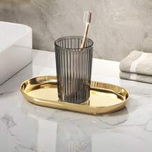 1pc Household Portable Rinsing Cup, Toothbrush Holder, Travel Gargle Cup, Couples Set, Bathroom Essentials, Japanese Style Design - Multicolor - View 10