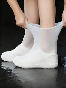Waterproof Shoe Covers - Non-Slip Transparent Sole, Suitable For All-Season Boot Protection In Hiking, Rain, Snow And Muddy Conditions - Easy To Clean Foot Protection, Compatible With Most Shoes/Boots - Ideal For Camping, Gardening, Farm Work - Nhiều màu - Xem 10