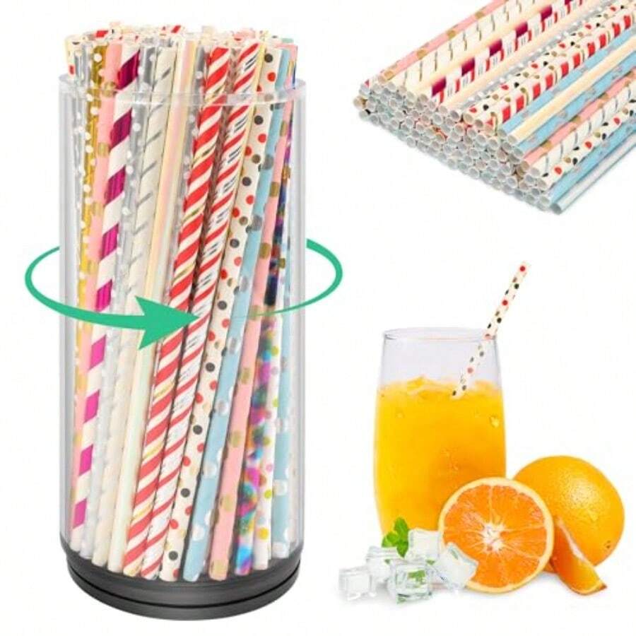 Drinking Straw Dispensers - Transparenteydecolor - View 1