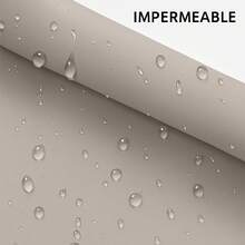 Estor Enrollable Liso - Cortina Opaca Impermeable para Ventanas, Fácil de Instalar, Protección Solar y Privacidad - Varios Colores - Beige - Ver 5