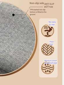 1 pieza, Estilo natural de moda, Alfombra de arpillera sintética cómoda, Felpudo largo con patrón de piña marrón, Adecuado para la entrada, la sala de estar, el estudio, el lado de la cama, la decoración del baño. Suave, elástico, duradero, masajea los pies. Práctico y de larga duración, ideal para la decoración del hogar durante las vacaciones y las reuniones.