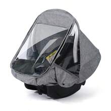 A Transparent Rain Cover For Baby Carrier, Stroller And Car Seat - Clear - View 10