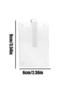 Customizable Acrylic Photo Holder, Magnetic Acrylic Photo Holder, Acrylic Photo Frame, With Fixed Clip, Transparent Photo Frame, Decorative Display Stand For Tickets, Postcards, And Prizes, Capable Of Holding Photos Of Pets, Lovers, Family Members, Relatives, As Well As Postcards, Tickets, And Paintings With Commemorative Significance, Can Be Fixed On Cars, Office Desks, ﻿ ﻿