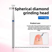 Cuticle Remover 5pcs Diamond Nail Drill Bits Professional Nail Art Tools Nail Buffer Bit Nail Cleaner Nail Trimer For Nail Techs And Home Manicure Supplies