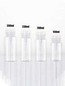 150ml/200ml/300ml Flacone con pompa per arte di unghie, flacone trasparente a forma di cuore con pompa, contenitore per rimuovitore di smalto per unghie, grande capacità, riutilizzabile, flacone per struccante, rimuovitore di smalto, testina a pompa, contenitore cosmetico vuoto per acetone, bottiglia da viaggio con testina a pompa, accessori essenziali per il make-up per camera da letto e bagno - Multicolore - Visualizzare 6