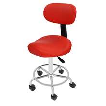 Pedicure Manicure Footrest, 50-70cm Adjustable Pedicure Stool, Manicure Footstool, Footrest Stool With Wheels For Spa Beauty Technician Nail Salon Equipment - Red - View 10