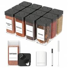 Salt Cellars & Servers - 12件套黑色 - 查看 8