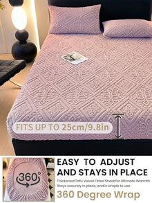 1 Stück Taft Spannbettlaken, Betttuch, Bettwäsche, Spannbetttücher, einfarbige Matratzenbezüge, weich-bequemer warmer Matratzenschoner, hautfreundliche Betttücher, verstärkte Herbst- und Winter-Bettwäsche, moderne Spannbetttuchstoff für Schlafzimmer, für Queen, King, Twin, Full ohne Kissenbezüge