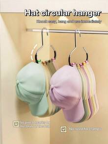 1/3pcs Hat Rack, Belt Rack, Wardrobe Organizer Rack, Suitable For Belts, Ties, Scarves, Camisoles, Hats, Bras, Shoes, Handbags, Formal Pants, Jeans, Boots, Skirts, Bedroom Storage Rack, Multi-Functional Manganese Steel Hooks, Suitable For Hats, Ties, Scarves And Bags, Strong Load-Bearing Capacity, Resistant To Deformation, Suitable For Home, Mall, Bathroom, Wall, Door And Storage Use - Multicolor - View 3