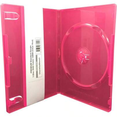 6 Premium Standard Single 1 - Disc DVD Cases 14mm Black