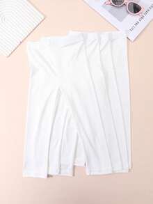 4 Paar Mädchen süße & einfache Capri Leggings, geeignet für den täglichen Gebrauch - Weiss - Übersicht 13