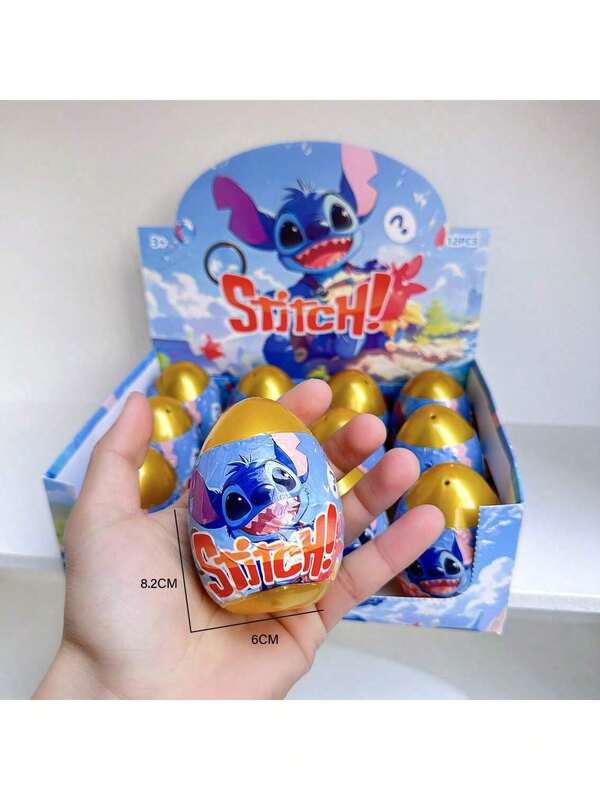 Porte-clés Stitch, Pendentif de poupée en PVC, Bijoux, Bijoux de sac à dos de dessin animé mignon, Ornements de figurine, Boîte aveugle, Œufs aveugles