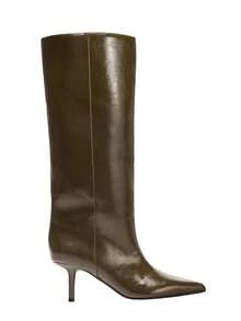 New Autumn Women's Suede Pointed Toe High Heel Tall Boots,Kitten Heel Boots,Party