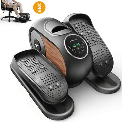 MERACH Mini Elliptical Machine For Home Gym Exercise, Mini Pedal Exercise Bike, Mini Steppers For Exercise, Electric Elliptical Machine (Exercise Equipment) For Seniors With 12 Adjustable Speeds, Quiet & Portable Seated Pedal Exerciser With Remote Control & Non-Slip Pad