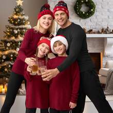 Paquete de 2 gorros de punto con luz LED para Navidad, gorro de punto (batería incluida con 3 modos intermitentes) - 1 - Ver 8