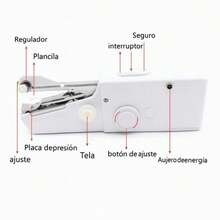Mini Máquina de Coser Portátil de Mano – Práctica, Compacta y Fácil de Usar para Arreglos Rápidos - Blanco - Ver 4
