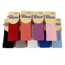 2PC Simple Fashion Autumn Winter Warm Knee-High Socks Style Vertical Striped Extended Knitted Leg Warmers Women's Version - 厚款-灰色 - 查看 2