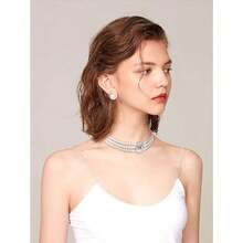 JeVenis Royal Pearl Beaded Necklace Choker Vintage Pearl Necklaces For Women Girls Bead Choker Necklace Prom Wedding Bridal Shower Accessories