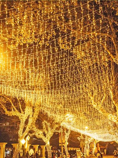 1pc 3 Meters 96 LED Bead USB Powered Home Decor Icicle Lights, Indoor Room Wall Decor Lights, Bedroom Living Room Wall Decor Lights, Wedding Party Decor Lights, Christmas Tree Decor Lights