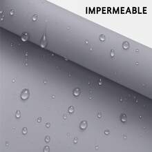 Estor Enrollable Liso - Cortina Opaca Impermeable para Ventanas, Fácil de Instalar, Protección Solar y Privacidad - Varios Colores - Gris plateado - Ver 5