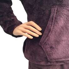 conjunto de pans teddy  tela polar de ods piezas - Morado Violeta - Ver 3