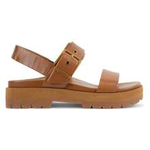 Vionic Torrance I8697L4201 Sandals Women's US 7.5 Tan Leather Platform ZAP196 - 棕色 - 查看 2