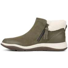 Vionic Norwood Boots Women's US 8 Olive Suede Round Toe Ankle Side-Zip ZAP202 - màu xanh lá - Xem 3