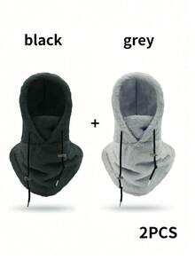 1 件/2 件女士寒冷天气面罩拉法帽户外运动拉法帽防风透气亲肤，适合秋冬季 - 彩色 - 查看 20
