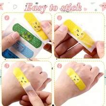 16pcs Adhesive Elastic Bandages - Flexible, Breathable Cartoon Bandages With Vibrant Colors & Playful Designs, Knuckle & Fingertip Coverage, Ideal Gift For Sports & Fitness Enthusiasts, Bandage Stickers, Flexible Bandage