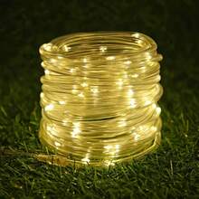 Flexible Solar LED Tube Lights, 50-300 LEDs 8 Modes For Garden Tree Party Ambiance