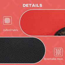 PawHut Elevated Dog Bed With Canopy, Portable Raised Dog Cot For XL Sized Dogs, Indoor & Outdoor, 48" X 36" X 43", Red - 紅色 - 查看 4