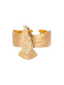 1 PC Vintage Punk Geometric Eagle Bracelet Bangle For Women Gold Color Bracelet 2025 New Fashion Party Jewelry Gift
