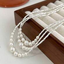1 Simple Imitation Pearl Luxury Jewelry, Elegant Daily And Party Wear, Valentine's Day Gift For Girlfriend Or Girlfriend, Exquisite Beaded Design, Perfect Gift - 白色 - 查看 5