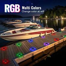2/4/6 Packs Aluminum Alloy Driveway Lights Solar Powered, 8 Colors And 4 Modes Multicolor Dock & Deck Lights Outdoor Waterproof Solar Light, Garden Light, Solar Path Lights; Driveway Markers, Solar-Powered Pathway Lighting For Stairs, Walkways & Driveways, Deck Lighting, For Step Sidewalk Stair Garden Pathway - Multicolor - 查看 8