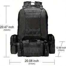 Backpack 60L Large Assault Pack Detachable Molle Bag Man Backpacks HkingTraveling Bags Survival Outdoor Pack Molle Pack For Trekking Hunting Bag